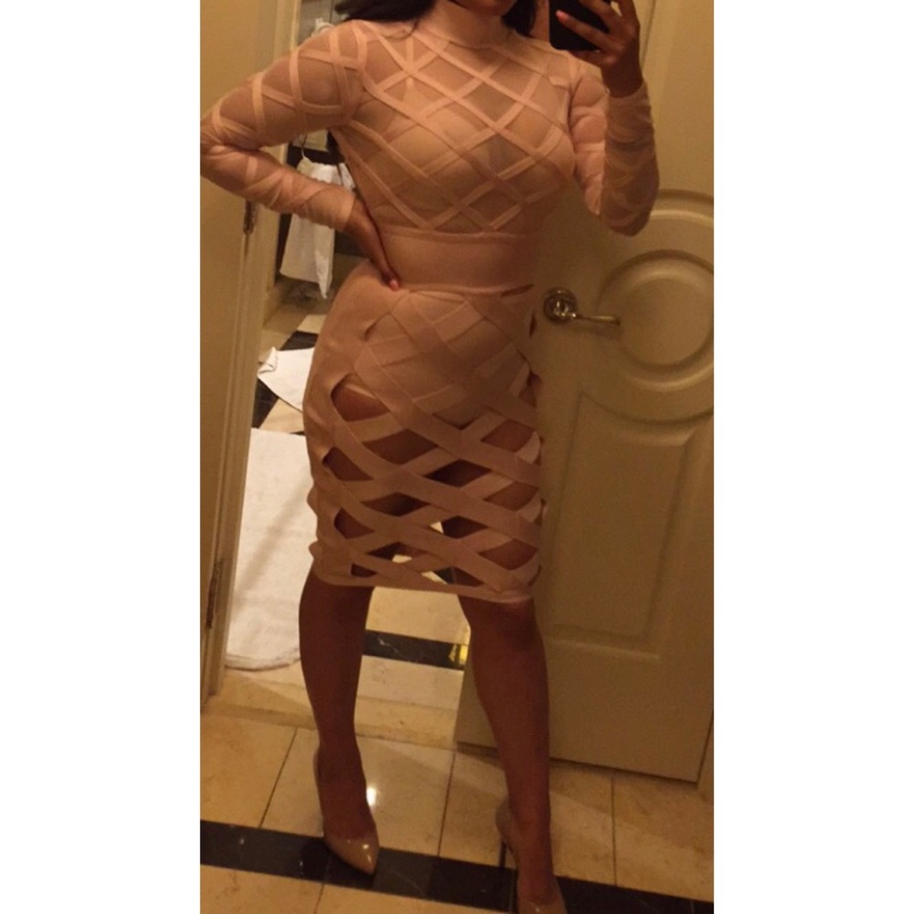 Blush Bandage dress